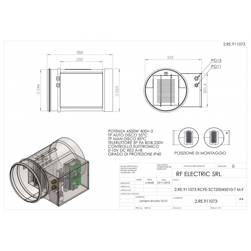 RESISTENZA BOILER 3000W 230/400V. - 5560 RESISTENZA BOILER 3000W 230/400V. - 5560
